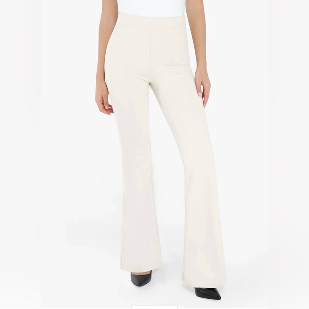 POPILUSH Shapeware freedom tummy control, flare leg ponte pants